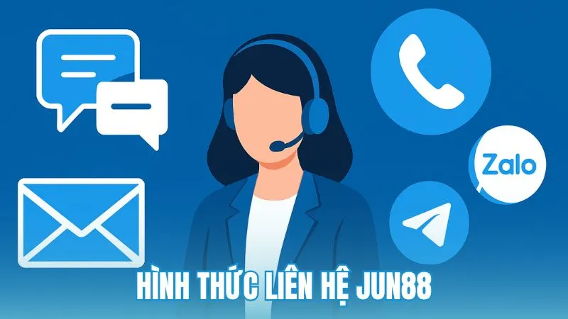 Các hình thức liên hệ Jun88 hiện đang cung cấp